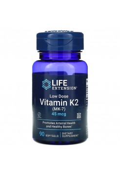 Life Extension Low Dose Vitamin K2 (MK-7) 45 мкг 90 капсул