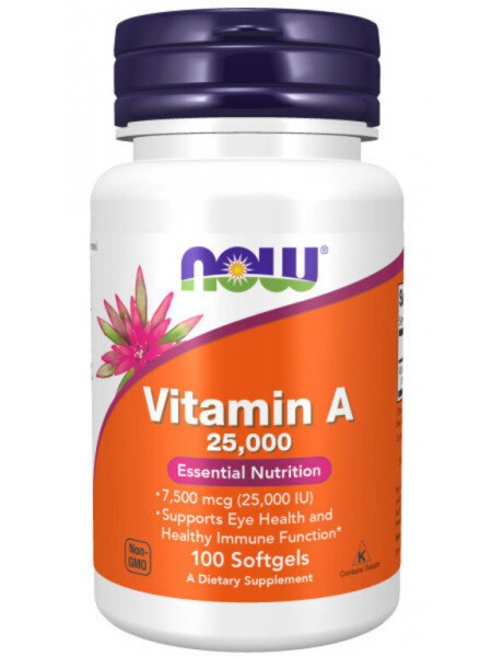 NOW Vitamin A 25000 IU 100 sg