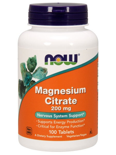 NOW Magnesium Citrate 200mg 100t