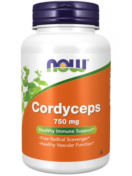 NOW Cordyceps 750 mg 90 vcaps / Нау Кордицепс 750 мг 90 капс