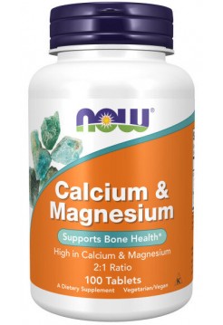 NOW Calcium & Magnesium 500/250 mg 100 tab