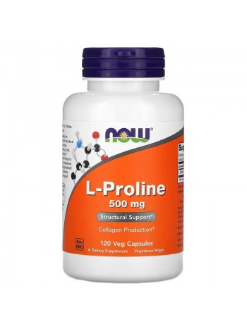 NOW L-Proline 500 mg 120 vcaps