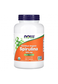 NOW SPIRULINA 500 мг 500таб