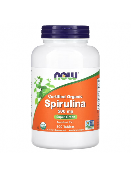 NOW SPIRULINA 500 мг 500таб