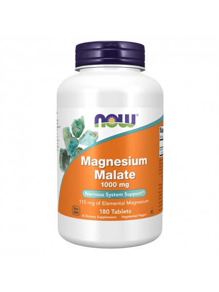 NOW Magnesium Malate 1000 mg 180 tablets