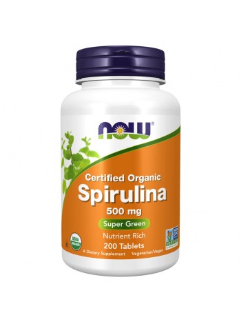 NOW SPIRULINA 500 мг 200таб