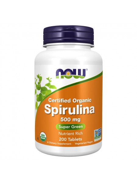 NOW SPIRULINA 500 мг 200таб