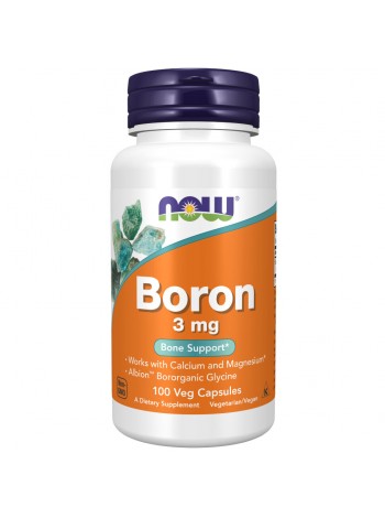 NOW Boron 3 mg 100 veg capsules