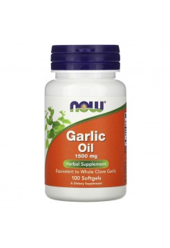 NOW Garlic Oil 1500 мг 100 капс (чесночное масло)