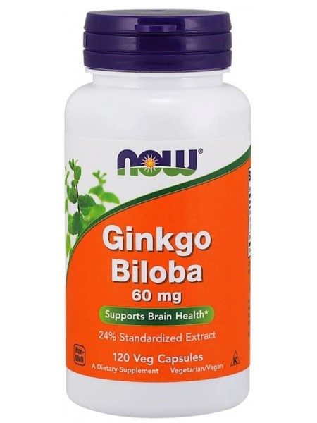 NOW Gingko Biloba 60 mg 120 caps