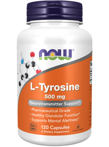 NOW L-Tyrosine 500 mg 120 caps / Нау Л-Тирозин 500 мг 120 капс