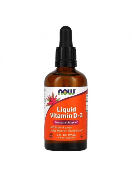 NOW Liquid Vitamin D3 59 ml / Нау жидкий витамин Д3 59 мл