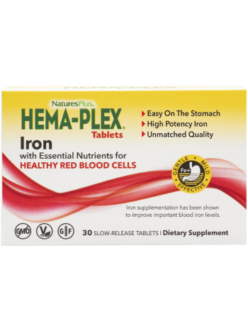 NaturesPlus Hema-Plex 30 таблеток с медленным высвобождением (блистер)