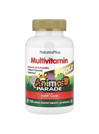 NaturesPlus Animal Parade Gold Multivitamin 60 таблеток в форме животных NaturesPlus Animal Parade Gold Multivitamin 60 таблеток в форме животных