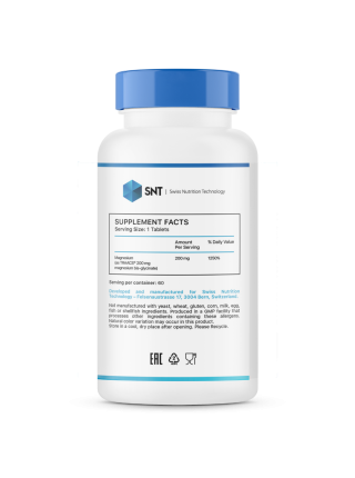 SNT Magnesium Glycinate 60 tabs