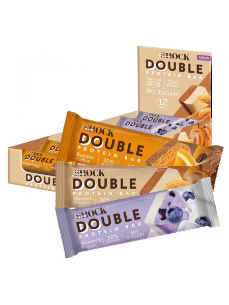 Fitnesshock double protein bar 40g