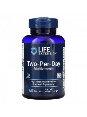 Life Extension Two-Per-Day Multivitamin 60 tabs