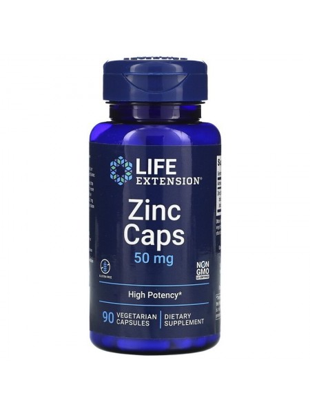 Life Extension Zinc Caps 50 mg 90 caps