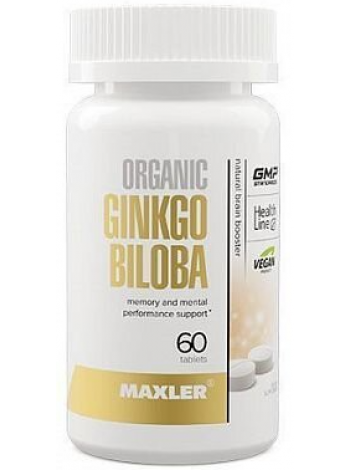 Maxler Ginkgo Biloba Organic, 60 таб (ГИНКГО БИЛОБА)