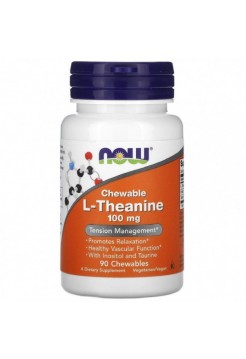 NOW L-Theanine 100mg (90 chewables)