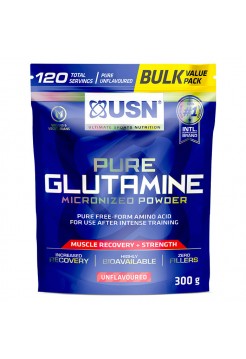 USN Pure Glutamine bag 300 гр 