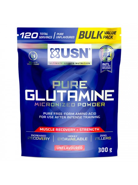 USN Pure Glutamine bag 300 гр 