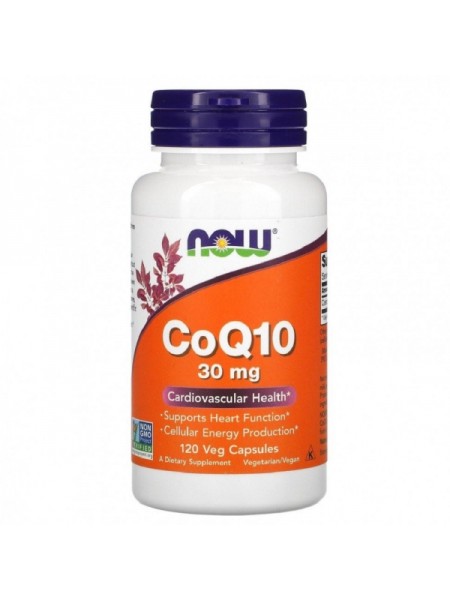 NOW CoQ10 30 мг (120 капс) (Коэнзим Q10)