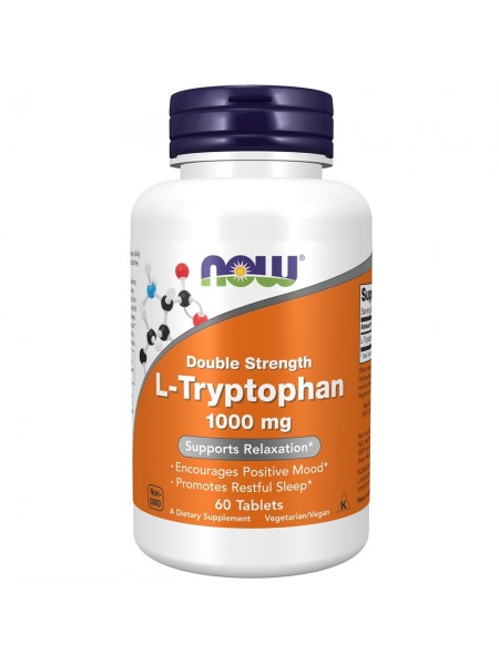 NOW L-Tryptophan 1000 mg 60 tabs