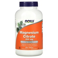 NOW Magnesium Citrate 200 mg 250 tabs