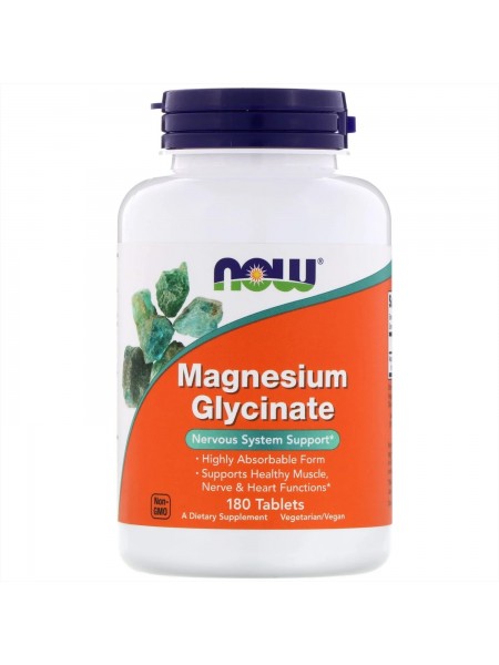 NOW Magnesium glycinate 100 mg 180 tabs