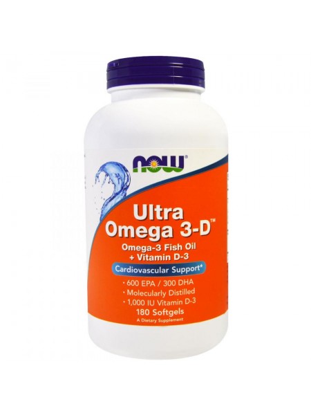 NOW Ultra Omega 3-D 180 капс