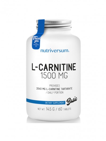 Nutriversum PurePro L-carnitine 1500 mg (60 табл)