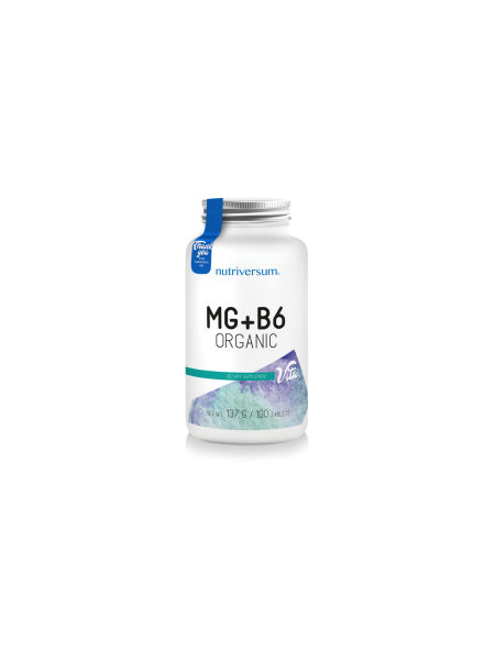 Nutriversum mg+b6 organic 100t