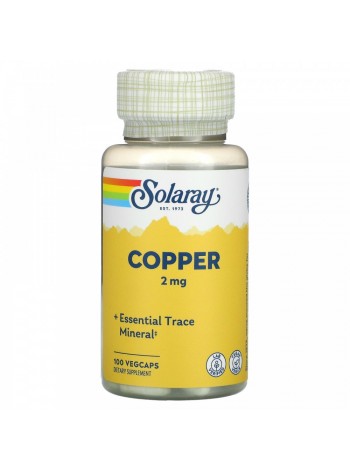 Solaray Copper 2 mg 100 caps